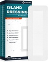 Island Dressing Bordered Gauze 4"x10", 25 Pad de No Estick Empaquetado individualmente en el centro con frontera adhesiva, soft &amp; Highly Absorbent Medical Grade Dressing Gauze Pad for Wound Care and First Aid