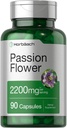 Horbäach Passion Flower Capsules ← 2200mg Silencio 90 Conde Silencio No GMO &amp; Gluten Free Extract Suplemento