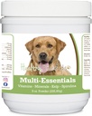 Hierbas saludables Labrador Retriever, Oro, Multi-Esenciales Polvo para perros - un suplemento ideal de vitaminas, minerales y antioxidantes para su perro - 8 oz
