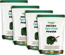 Four Pack Spirulina Powder for Juice and Smoothy Mix; 100% Natural, USDA Organic and Gluten Free, with High Protein, Vitaminas, Antioxidantes y Minerales (12 onzas) (4)