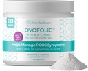 Suplemento PCOS para Mujeres - Fertilidad Boost, Equilibrio Hormonal y Soporte PCOS - Myo-Inositol, D-Chiro Inositol, Folato Activo - Suplementos PCOS de alta potencia (60 Servimientos, 129g Jar)