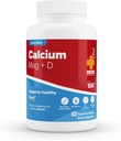 Remedios rojos, mag de calcio + D, vitamina D3 y calcio para el soporte de huesos fuertes, 120 cápsulas vegetarianas