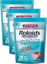 Rolaids Advanced Antacid Plus Anti-Gas Softchews, 28 Cuenta, Berry mixto, Heartburn y Gas Relief (Pack of 3)