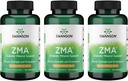 Swanson ZMA - Energía, Metabolismo y recuperación de músculos Soporte para Hombres y Mujeres - Anabólico soporte mineral para atletas que combinan zinc y magnesio con vitamina B6 - (90 cápsulas, 800 mg cada uno) 3 Pack