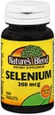 Selenio de la naturaleza 200 mcg 100 Tabletas