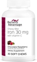 Bariatric Advantage Iron Chewy Bite Chocolate Raspberry Truffle (30 mg de hierro, 60 mg de vitamina c) 30 cuentan