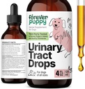 Forever Puppy Urinary Tract Drops for Dogs - Soporte de la vejiga w / Corn Silk &amp; Chanca Piedra Breaker - Suplementos de alimentos para perros para el apoyo al riñón - vitaminas y suplementos de la tracto urinaria - 4 oz