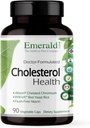 Laboratorios Esmeraldas Cholesterol Health - Destacando CoQ10, Niacina libre de fluidos, RYR-VA y Ajo para el Corazón y Soporte Circulatorio - 90 cápsulas vegetales
