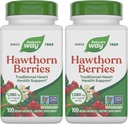 Camino de la Naturaleza Herbal Hawthorn Berries, Tradicional Heart Health Support*, 100 Vegan Capsules (Packaging May Vary) (Pack of 2)
