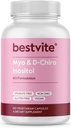 BESTVITE Myo " D-Chiro Inositol (120 cápsulas vegetarianas) - 40:1 ratio - No Stearates - Vegan - Non GMO - Gluten Free