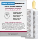 Nahid Hyaluronic Acid Suppositories ← Vaginal Moisture & pH Balance Soporte Silencio 12 Insertos con Prebiótico Complejo ← Soothe Dryness, Odor Control, Restore Comfort TENCIÓN Menopause > Cuidado íntimo