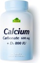 Calcio 600mg + D3 Suplemento dietético por ALFA Vitaminas - Promueve Huesos saludables - Dientes saludables - Corazón sano - Sistema nervioso saludable -100 Tabletas