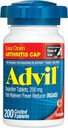 Alimentador de Dolor Advil y Reductor de Fiebre, Medicamento de Alivio de Dolor con Ibuprofeno 200 mg para Dolor Conjunto, Ache Musculo y Artritis Menor Alivio de Dolor - 200 Tabletas Coadas con Cap de Artritis Fácil Abierto