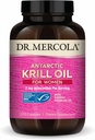 Dr. Mercola Krill Oil for Women - 2 mg Astaxanthin - MSC Certified Sustainable - Supports Brain, Skin & Immune Systems - with Omega-3s - Non-GMO, Gluten-Free &amp; Soy-Free - 270 cápsulas (30 servidos)