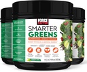 FORCE FACTOR Smarter Greens Superfoods + Energía Powder para Boost Energy ' Support Digestion, Gut Health, Bloating, Greens Powder with Digestive Enzymes, Probiotics & Prebiotics, Lemon Lime, 90 Servings