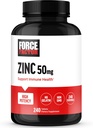 Factor de fuerza Zinc 50mg, Zinc Suplementos con Zinc Oxide Powder, Zinc Gluconate y Zinc Citrate para Immune Support and Immune Health, High-Potency, Vegan, Gelatin Free, Non-GMO, 240 Tablets