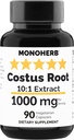MONOHERB Costus Root Extract 1000 mg - 90 cápsulas vegetarianas