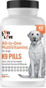 K9 Pills - Multivitamina para perros - Suplemento de perros &amp; Vitamina para perros pequeños, medianos &amp; grandes (45 Conde)