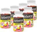Airborne 500mg Vitamina C + Zinc Immune Support Suplemento Gummies for Kids, Assorted Fruit Flavor, Gluten Free Crafted Blend with Powerful Antioxidants Vitaminas C &amp; E, 42 Gummies (6 Pack)