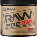 RAW Preworkout Extreme tención High Stimulant Preworkout Powder Drink, Extreme Energy, Focus and Endurance Booster ← Explosive Strength and Pump During Workout for Max Gains peru Fruit Burst (30 Servings)