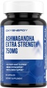 OxyEnergy Ashwagandha Extra Strength-750mg-Stress Relief- Immune & Energy Support - Gluten, Dairy & Soy Free - 60 cápsulas