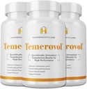 Temerovol - Suplemento Hombre - Enhances Energy, Strength & Libido - Lean Muscle Builder, 60 Capsules - 3 Bottle Bundle