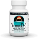 Fuente Naturals Vitamina D-3 1000 iu Soporta Bone & Immune Health* - 100 Tablets