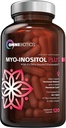 OmniBiotics Myo-Inositol " D-Chiro Inositol Suplemento con 40:1 Relación de Equilibrio hormonal para Mujeres - Mujeres Suplemento de Apoyo a la Salud Reproductiva " Función Ovárica. Non-GMO - 120 Vegan Capsules
