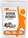 BulkSupplements.com Oyster Extract Powder - Zinc Supplement, from Whole Oyster Shells - Gluten Free, 500mg per Serving, 250g (8.8 oz) (Pack of 1)