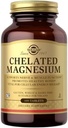Solgar Magnesio Chelated - 100 Tablets - Soportes Nerve & Función muscular - No GMO, Vegan, Gluten Gratis, Dairy Free, Kosher - 25 Servimientos