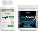 Jigsaw Health Magnesium Bundle Silencioso MagSRT (B-Free), 240 Tablets, y MagSoothe (Raspberry Lemonade), 60 Servings (Jar)