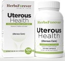 HerbsForever Uterous Health/Uterous Care Herbal Product Control Excess Cysts Bleeding, Fibroids, 120 Vege Capsules, 800 mg Cada uno, Concentrated Extract