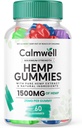 Calmwell Hemp Gummies - Fórmula Oficial - Calmwell Gummies Extra Strength, Maximum Performance Hemp Blend, Calm Well Gummies Great Taste 25mg Por Gummy 1500mg Por Bottle New 2024 Blend (60 Gummies)