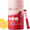 LEMONA Official Kyul Collagen, Korean Vital Marine Collagen Peptides Powder 500 mg para Mujeres con Vitamina C para el Crecimiento del Pelo, Nail, Skin, Bone & Joint Health Low Molecular (60Stick*2g, Lemon Flavor)