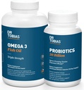 Dr. Tobias Probióticos 30 Billones y Omega 3 Pez Aceite (2000 mg) para Apoyo Digestivo " Salud general