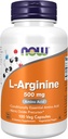 NOW Foods Supplements, L-Arginine 500 mg, Nitric Oxide Precursor*, Amino Acid, 100 Veg Capsules
