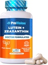ProVision Lutein &amp; Zeaxanthin Suplementos Luteina de base vegetal y vitaminas de los ojos de Zeaxanthin - Suplemento de Zeaxanthin Plus Lutein para los ojos - 30 cápsulas