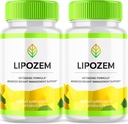 Nuevo Lipozem Capsules, Lipozem Advanced Formula Suplemento, Lypozem Natural Ingredientes Comentarios (60 cápsulas)(2 paquete)