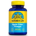 Vida de la naturaleza Vinagre de manzana 250mg Silencioso con 87 mg Ácido Acético (250 VegCaps)