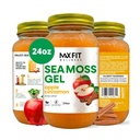 Sea Moss Gel Raw (12 Sabores) 24oz Wildсrafted Gold Sea Moss Gel de Santa Lucía ← 92 Vitaminas y Minerales  Pure Raw+No-GMO ← Vegan Superfood