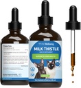 Pet Wellbeing Milk Thistle for Cats - Organic Milk Thistle, Supports Healthy Liver Function " Detoxification - Vet-Formulated Herbal Supplement - 4 oz (118 ml)