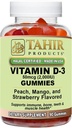 Tahir Halal Vitamin D3 2000 UI Gummies – Apoya Bone & Immune Health, promueve la función muscular, libre de gluten, libre de gelatina, 90 gomas de sabor natural de frutas, hechos en EE.UU. – Certificado Halal
