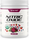 Snap Supplements Organic Beet Root Nitric Oxide Powder - Supports Energy and Healthy Circulation, 8.8 oz (30 Servings, 1 Month Supply), Mixed Berry