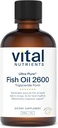 Nutrientes vitales - Aceite de Pez Ultra Puro 2600 (Grado Pharmaceutico) - Hi-Potency Aceite de Pez Líquido de Mar Profundo, Apoyo Cardiovascular, Sabor de limón natural - 8 Fl Oz por Botella