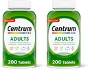 Suplemento Multivitamina/Multimineral de Adulto Centrum con Antioxidantes, zinc, vitamina D3 y vitaminas B, libre de gluten, ingredientes no transgénicos - 200 Conde (Pack of 2)