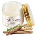 Crema de Yam Salvaje Orgánica para Equilibrio de Hormonas, 2.1 oz Crema de raíz ecológica de Yam para Mujeres - Promoción de la perimenopausa &amp; Apoyo a la menopausia - Health Balm w/No Parabens for Comfort &amp; Wellness