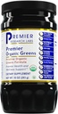Premier Research Labs Premier Organic Greens - Super Greens Powder, Greens Superfood Powder for Drinks, Green Juice, Nutrition Support, Supergreens for Men &amp; Women, Spinach, Alfalfa, Chlorella - 10 oz