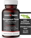 Bérgamota Flujo italiano Citrus Bergamot + S7 Nitric Oxide, Bérgamo Suplemento para el colesterol alto - Aumentar el flujo de sangre, Circulación &amp; Niveles de energía - Hecho con Patented Italian Bergamonte Extracto