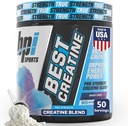 BPI Sports Best Creatine - Creatine Monohydrate Powder for Men &amp; Women, Himalayan Salt - Strength, Pump, Endurance, Muscle Growth, Muscle Definition - No Bloat - Snow Cone - 50 porciones - 10.58 Oz