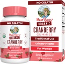 MaryRuth Organic Cranberry Gummies - 500mg Suplemento Silencio Urinary Tract Health for Women TEN with D Mannose ANTE Tradicional Use TEN USDA Orgánica Silencio Vegan Silencio No GMO ANTE 30 Servimientos